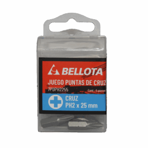 JGO. PUNTAS PHILLIPS 1/4 25MM BELLOTA (5 PZS.)